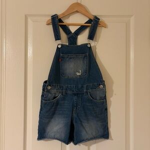 NWOT Kids Levi’s Denim Short Overalls - Size 10